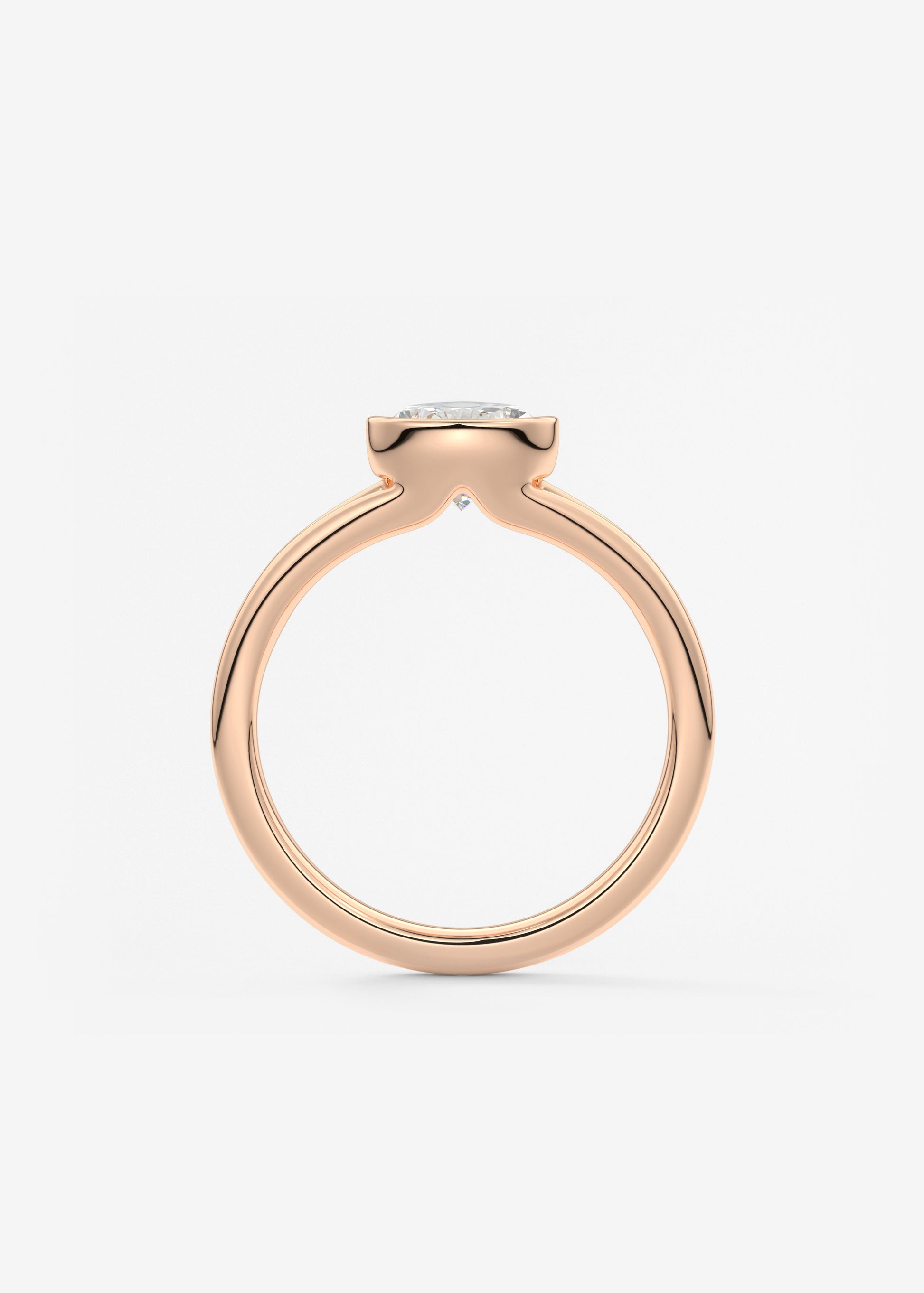 Oval Solitaire With Raised Basket Gallery Lab Grown Diamond Engagement Ring