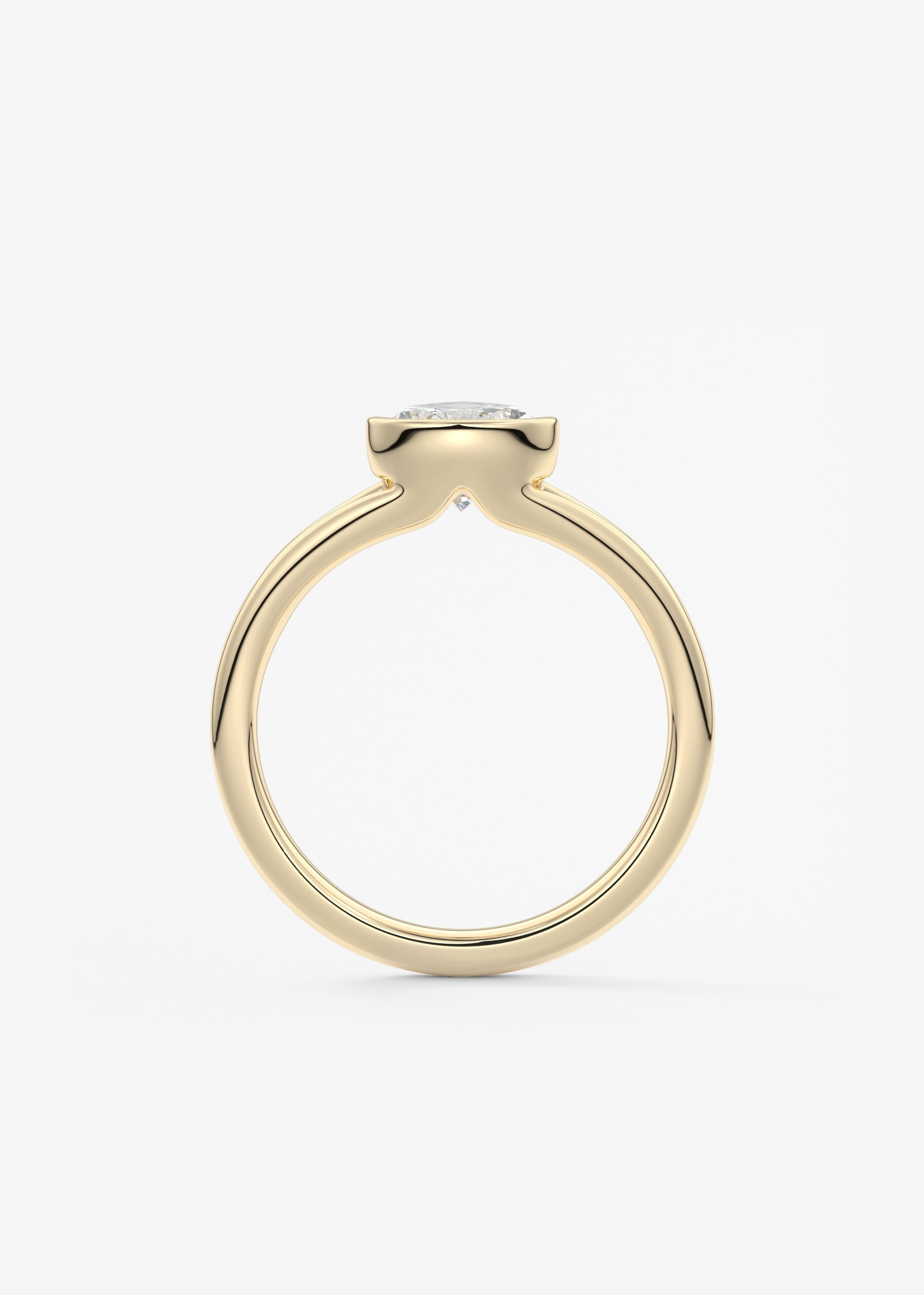 Oval Solitaire With Raised Basket Gallery Lab Grown Diamond Engagement Ring
