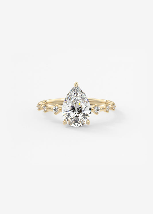 Oval Solitaire With Raised Basket Gallery Lab Grown Diamond Engagement Ring