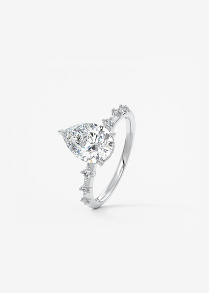 Oval Solitaire With Raised Basket Gallery Lab Grown Diamond Engagement Ring