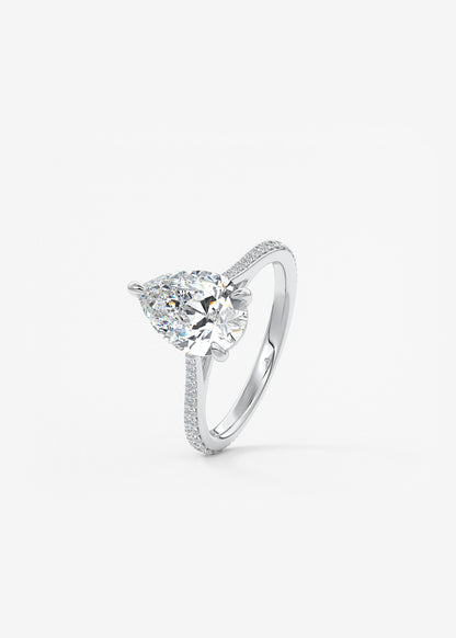 Oval Solitaire With Raised Basket Gallery Lab Grown Diamond Engagement Ring