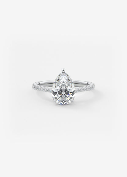 Oval Solitaire With Raised Basket Gallery Lab Grown Diamond Engagement Ring