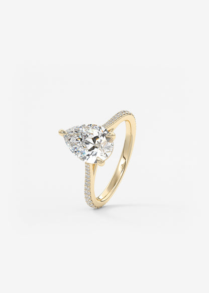 Oval Solitaire With Raised Basket Gallery Lab Grown Diamond Engagement Ring