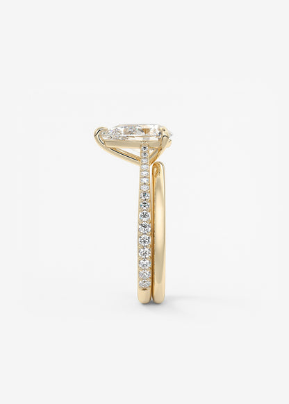 Oval Solitaire With Raised Basket Gallery Lab Grown Diamond Engagement Ring