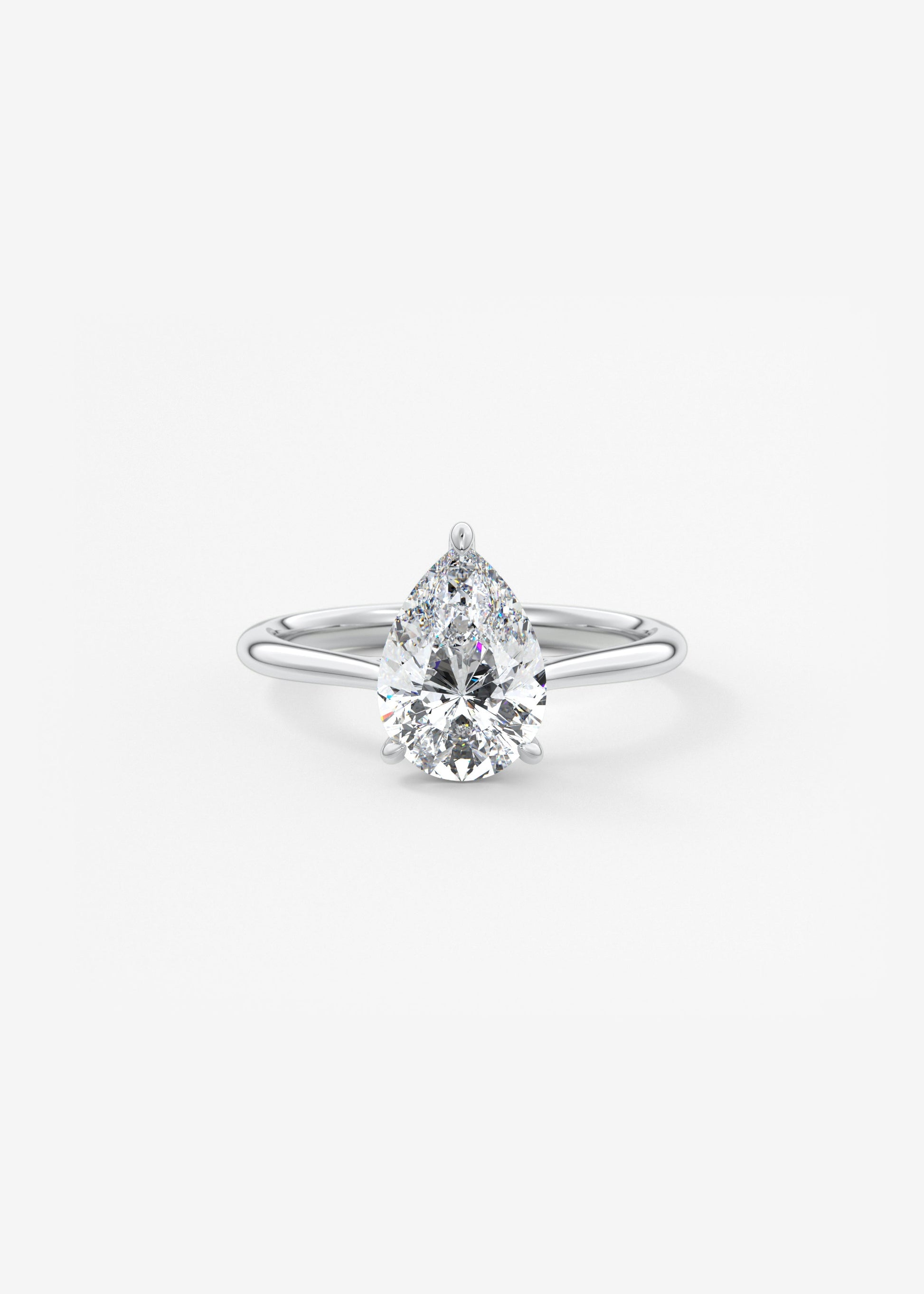 Oval Solitaire With Raised Basket Gallery Lab Grown Diamond Engagement Ring