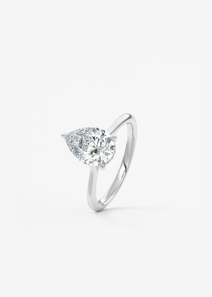 Oval Solitaire With Raised Basket Gallery Lab Grown Diamond Engagement Ring