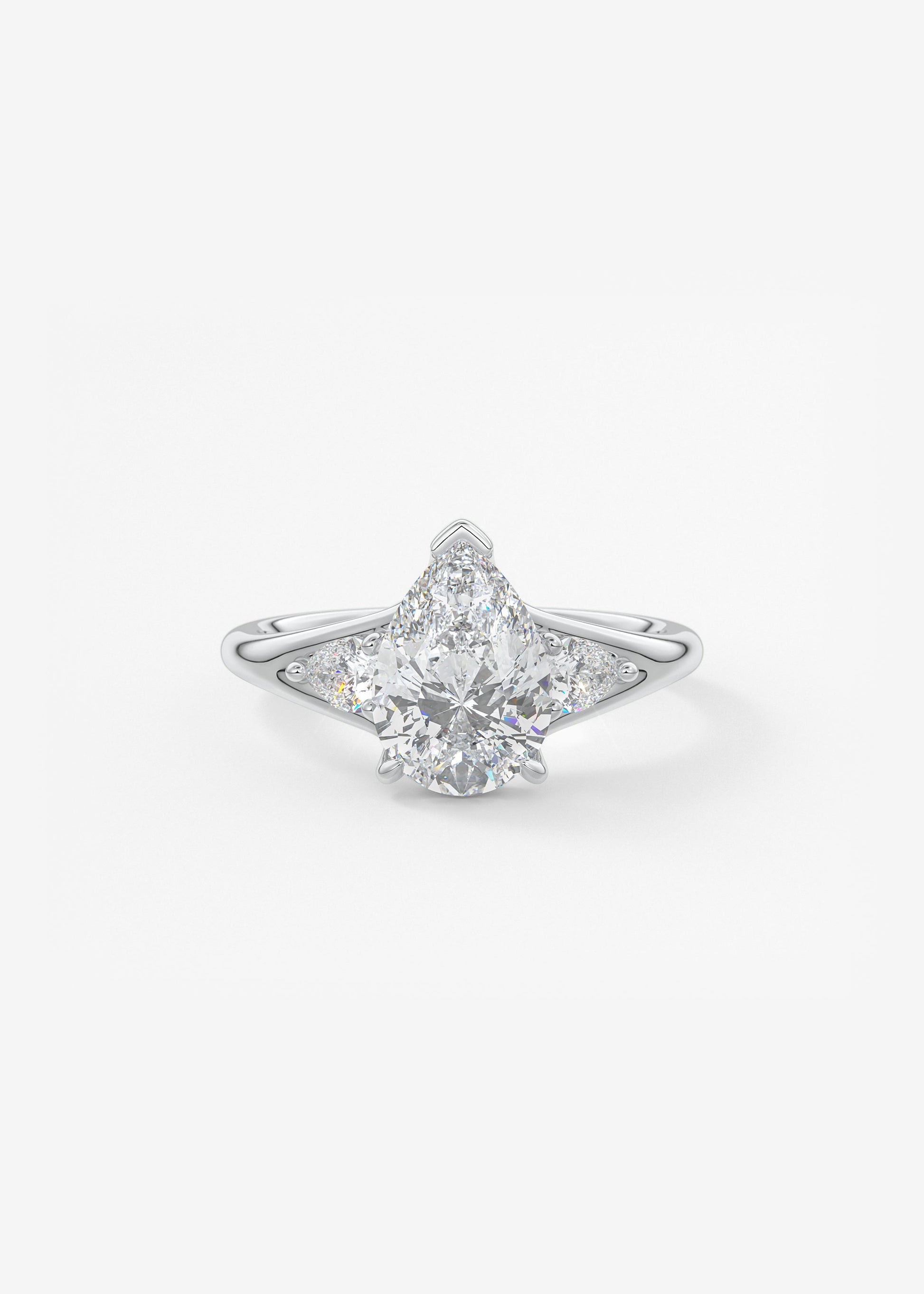 Oval Solitaire With Raised Basket Gallery Lab Grown Diamond Engagement Ring