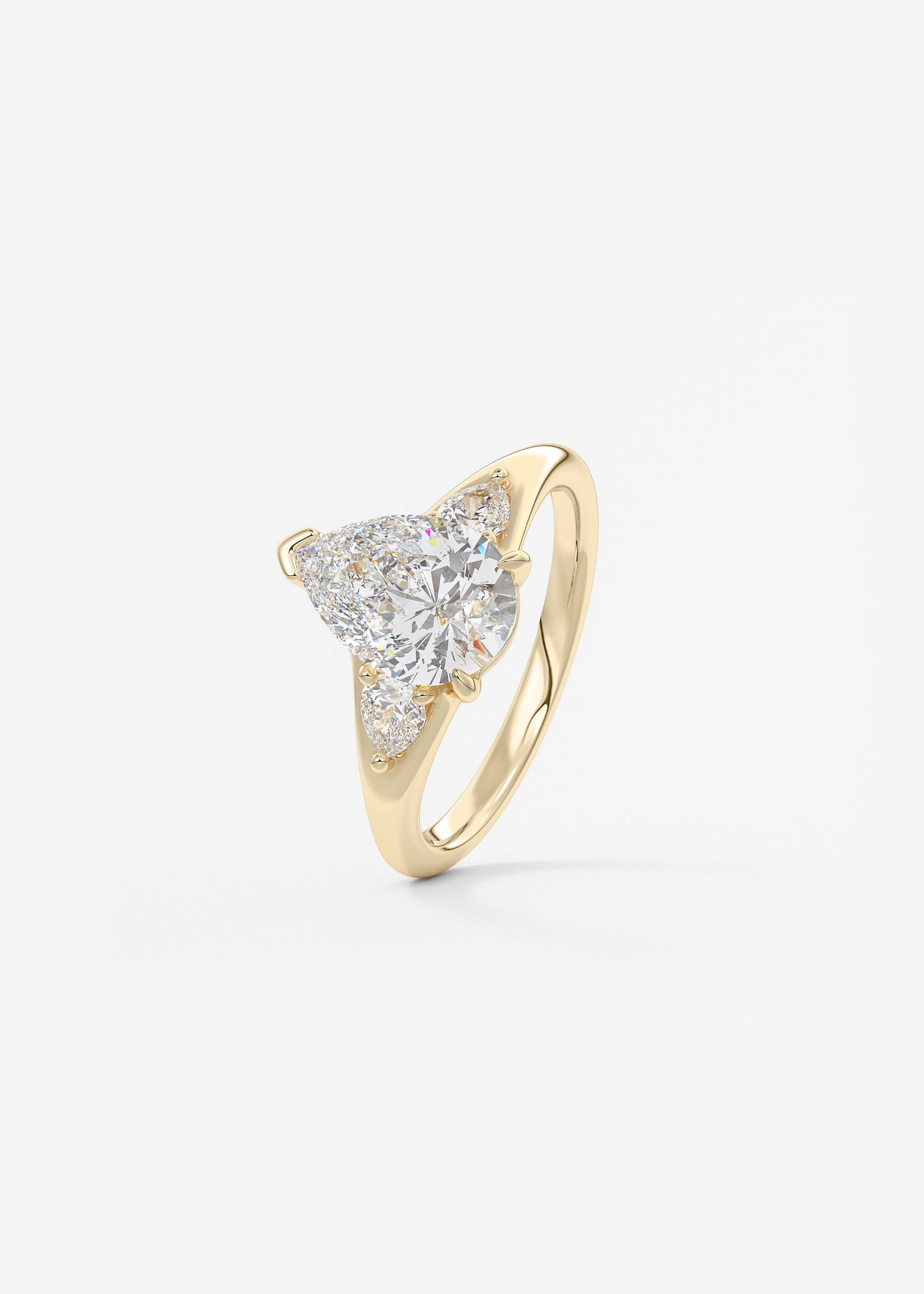 Oval Solitaire With Raised Basket Gallery Lab Grown Diamond Engagement Ring