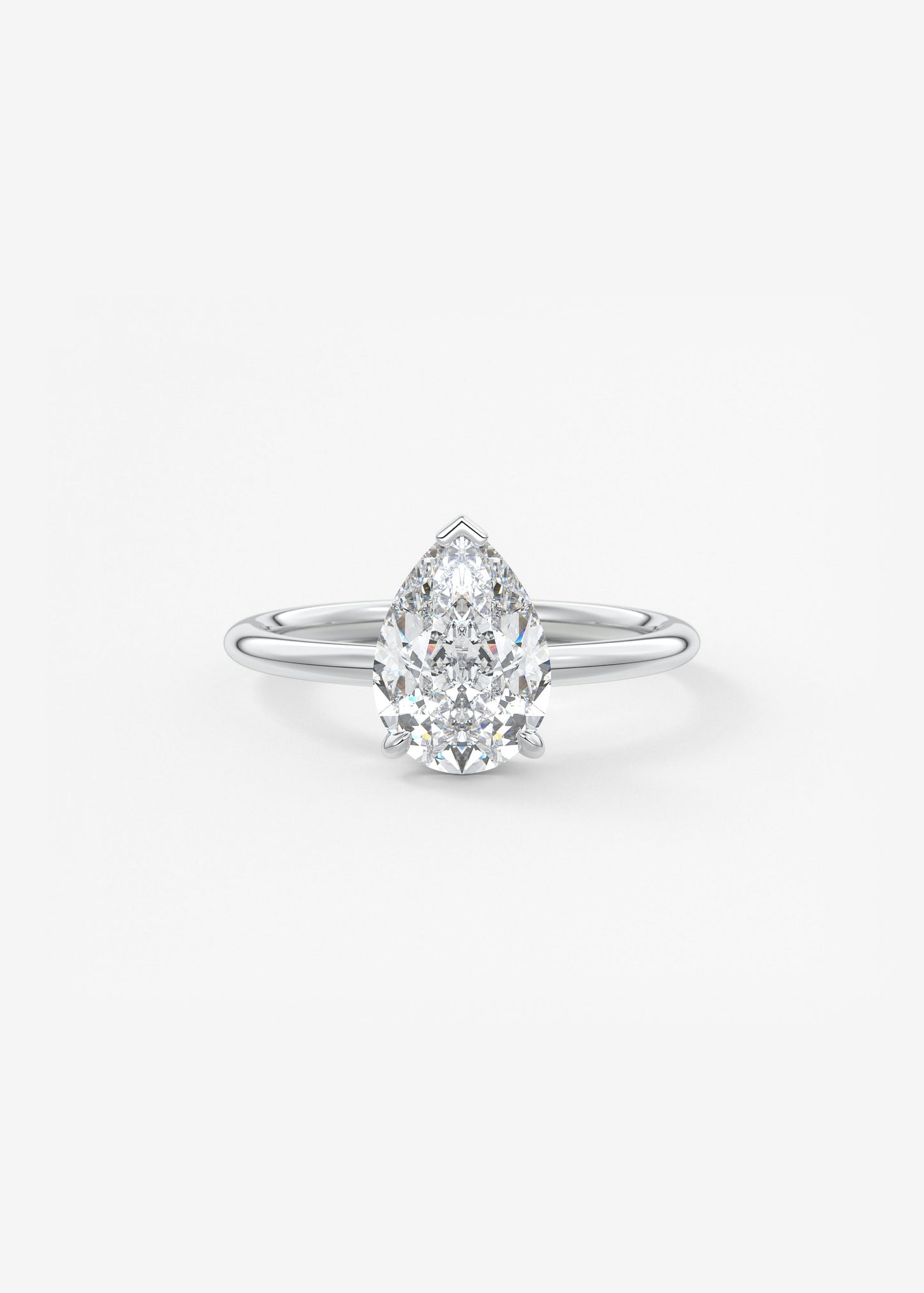 Oval Solitaire With Raised Basket Gallery Lab Grown Diamond Engagement Ring