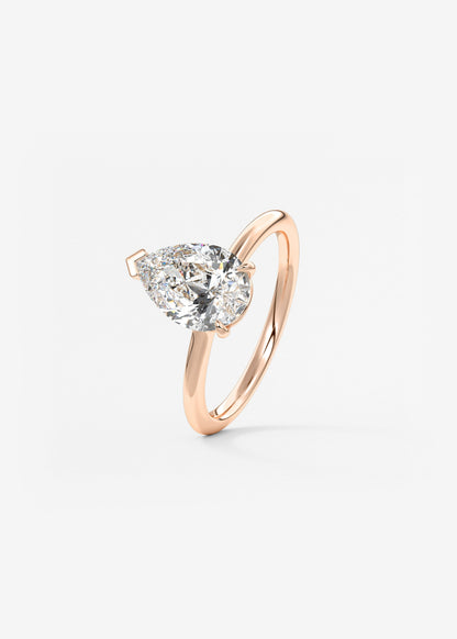 Oval Solitaire With Raised Basket Gallery Lab Grown Diamond Engagement Ring