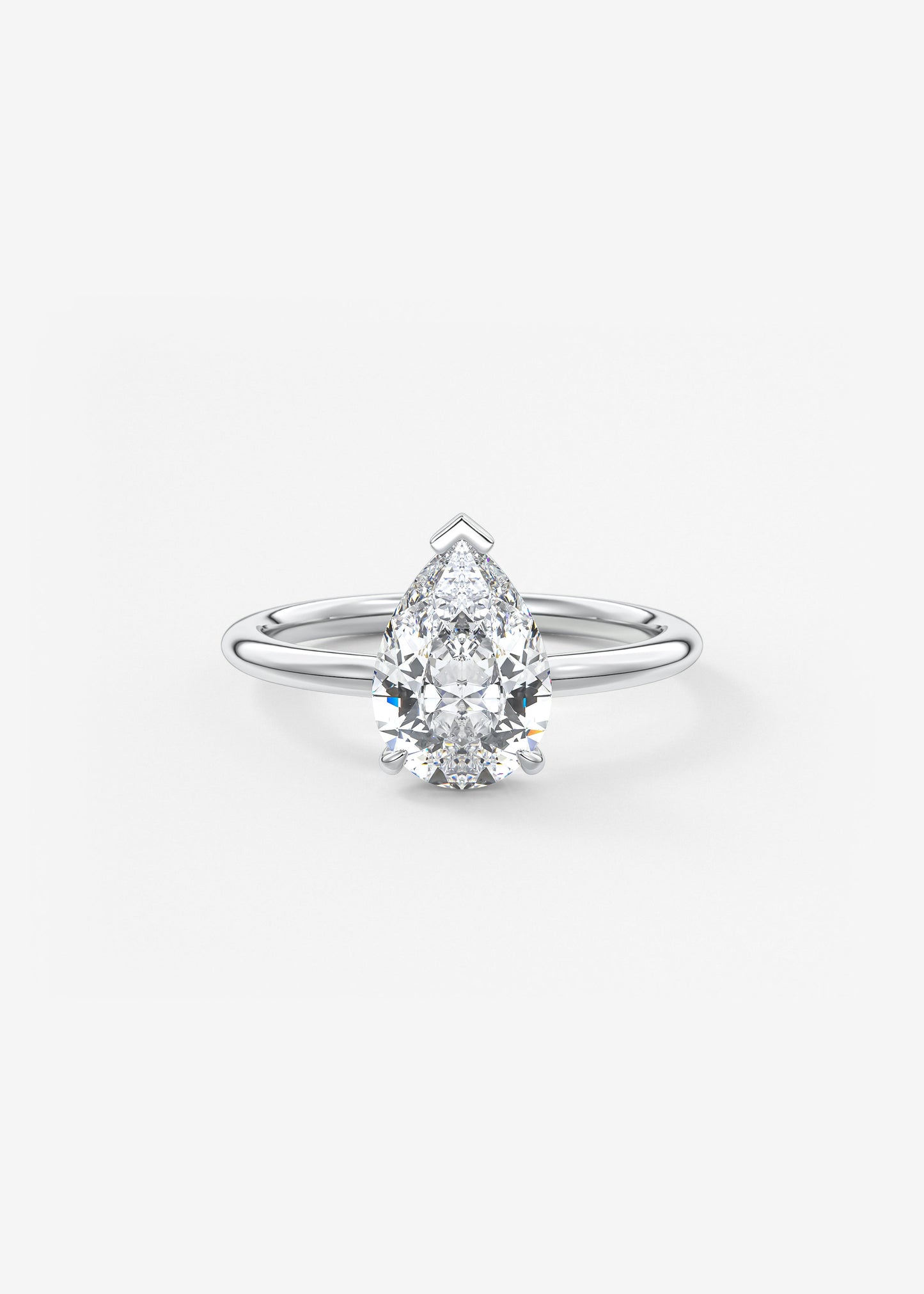 Oval Solitaire With Raised Basket Gallery Lab Grown Diamond Engagement Ring