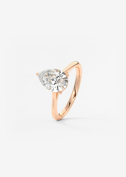 Oval Solitaire With Raised Basket Gallery Lab Grown Diamond Engagement Ring
