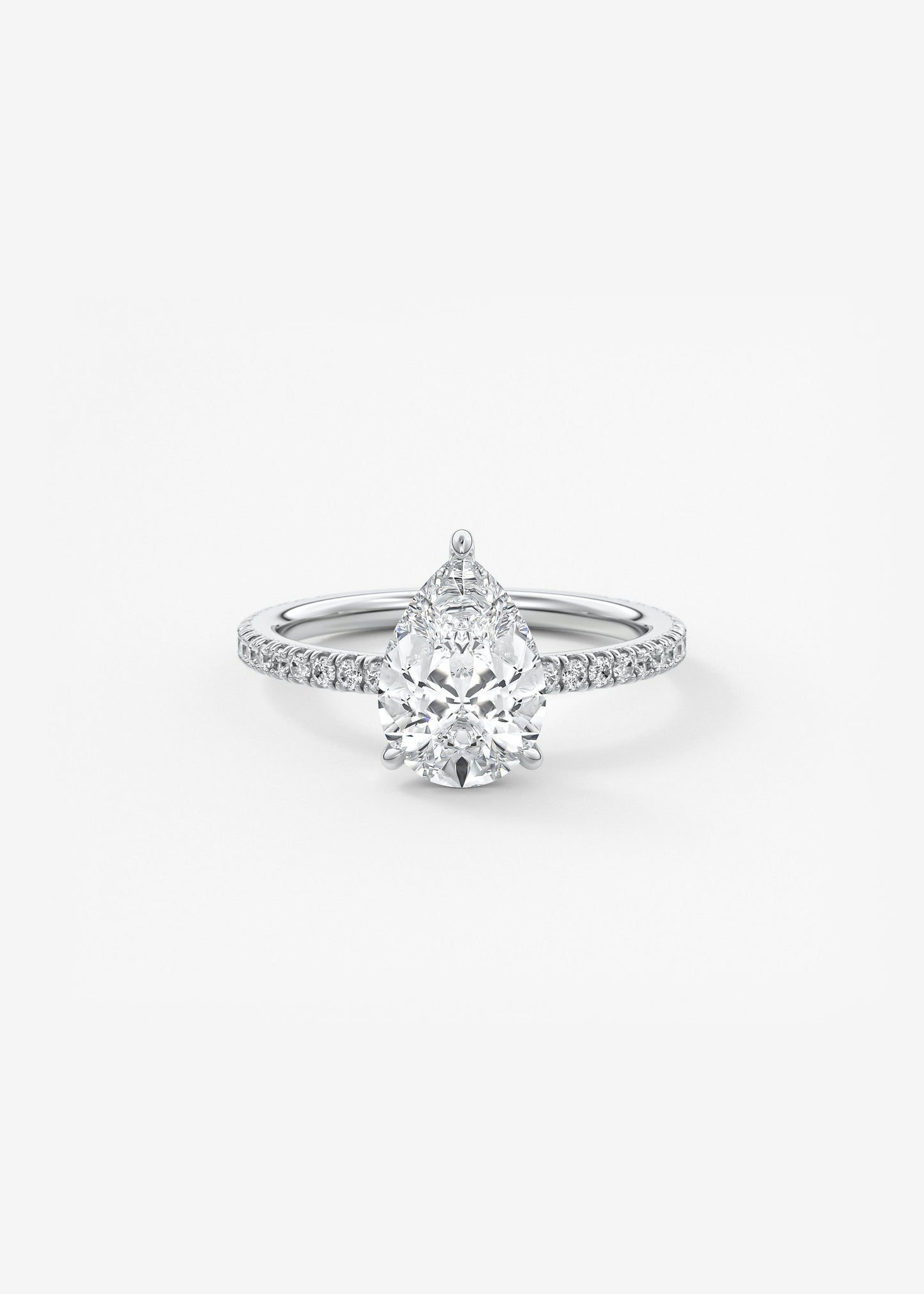 Oval Solitaire With Raised Basket Gallery Lab Grown Diamond Engagement Ring