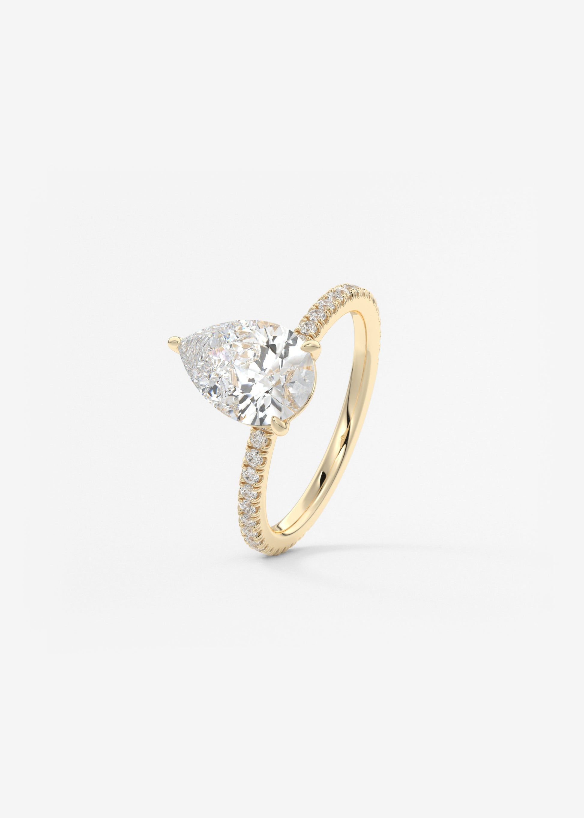 Oval Solitaire With Raised Basket Gallery Lab Grown Diamond Engagement Ring