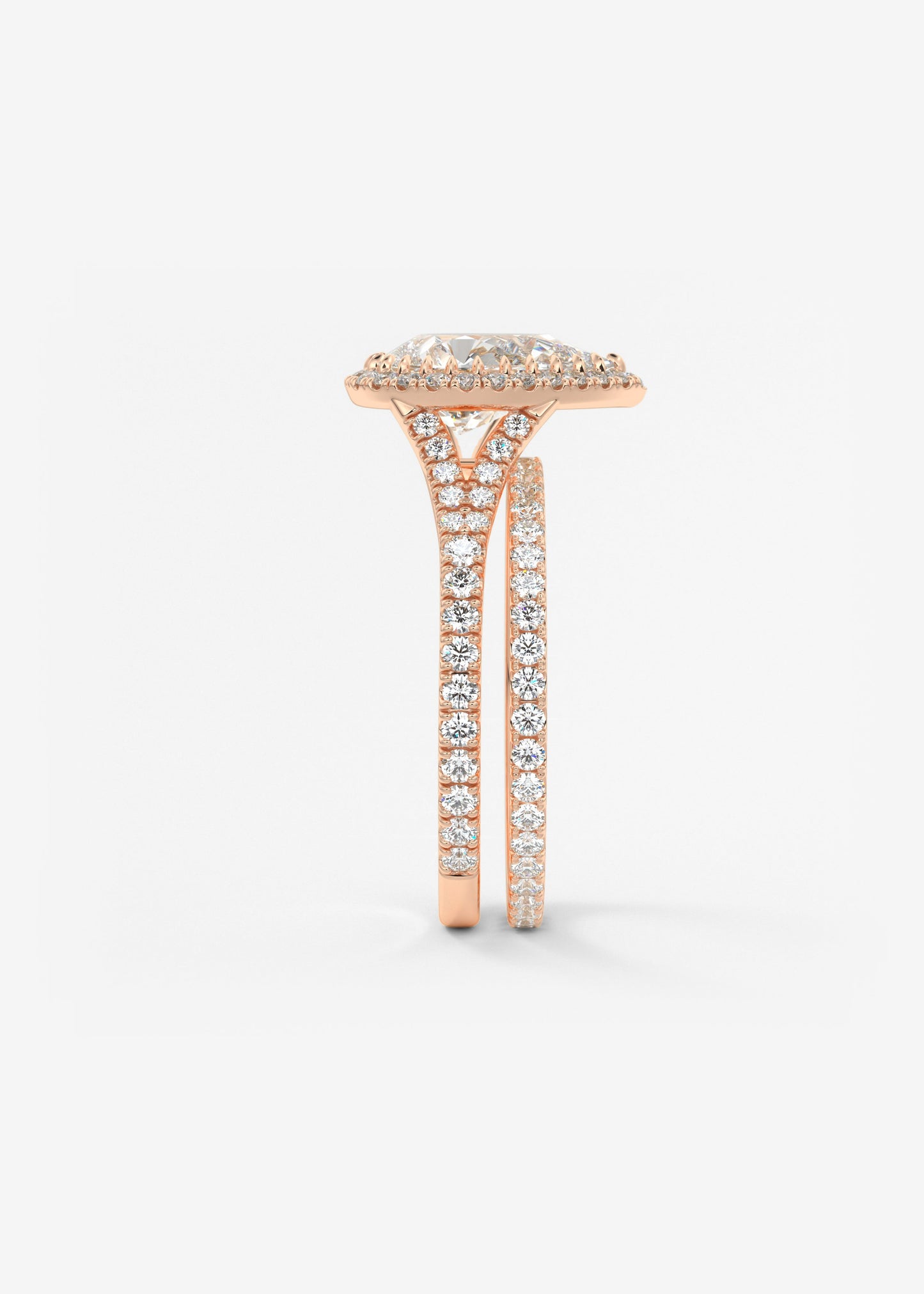 Oval Solitaire With Raised Basket Gallery Lab Grown Diamond Engagement Ring