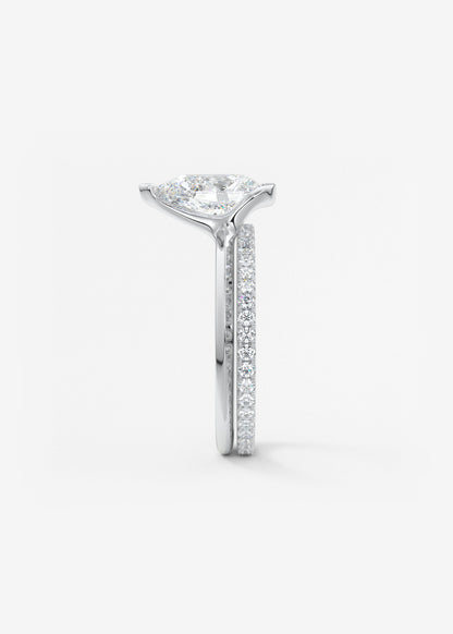 Oval Solitaire With Raised Basket Gallery Lab Grown Diamond Engagement Ring