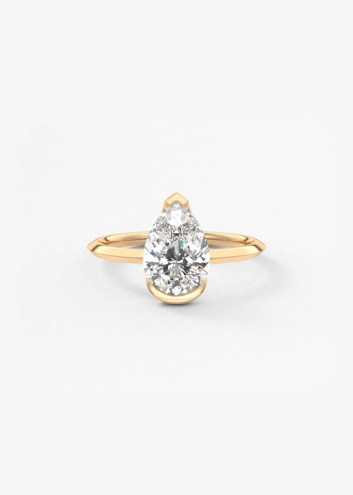 Oval Solitaire With Raised Basket Gallery Lab Grown Diamond Engagement Ring
