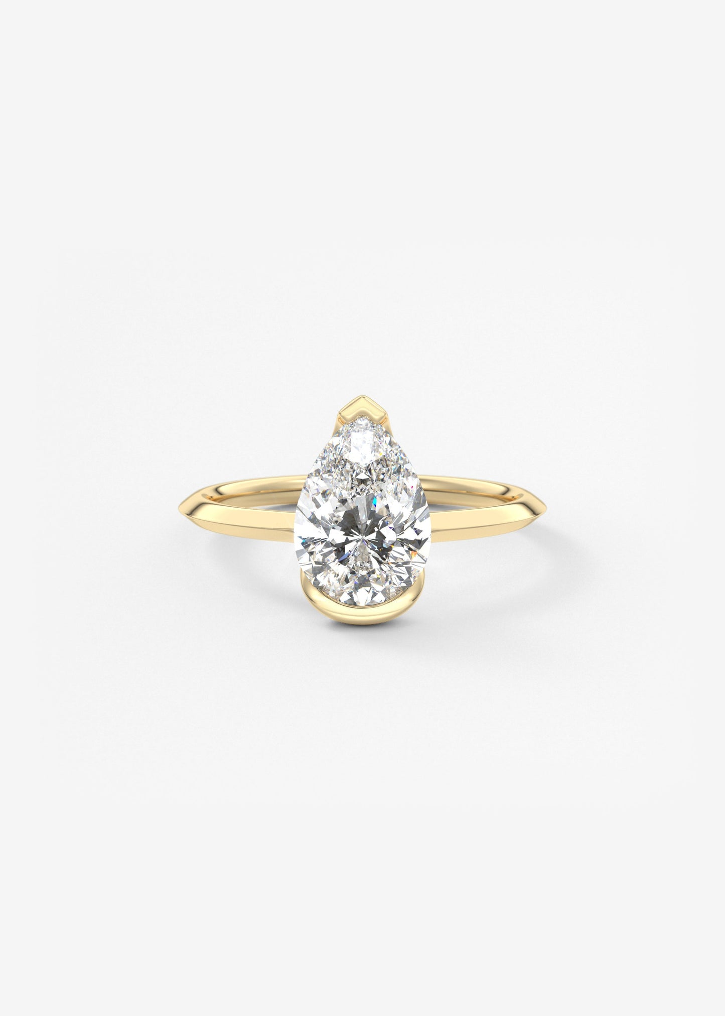 Oval Solitaire With Raised Basket Gallery Lab Grown Diamond Engagement Ring