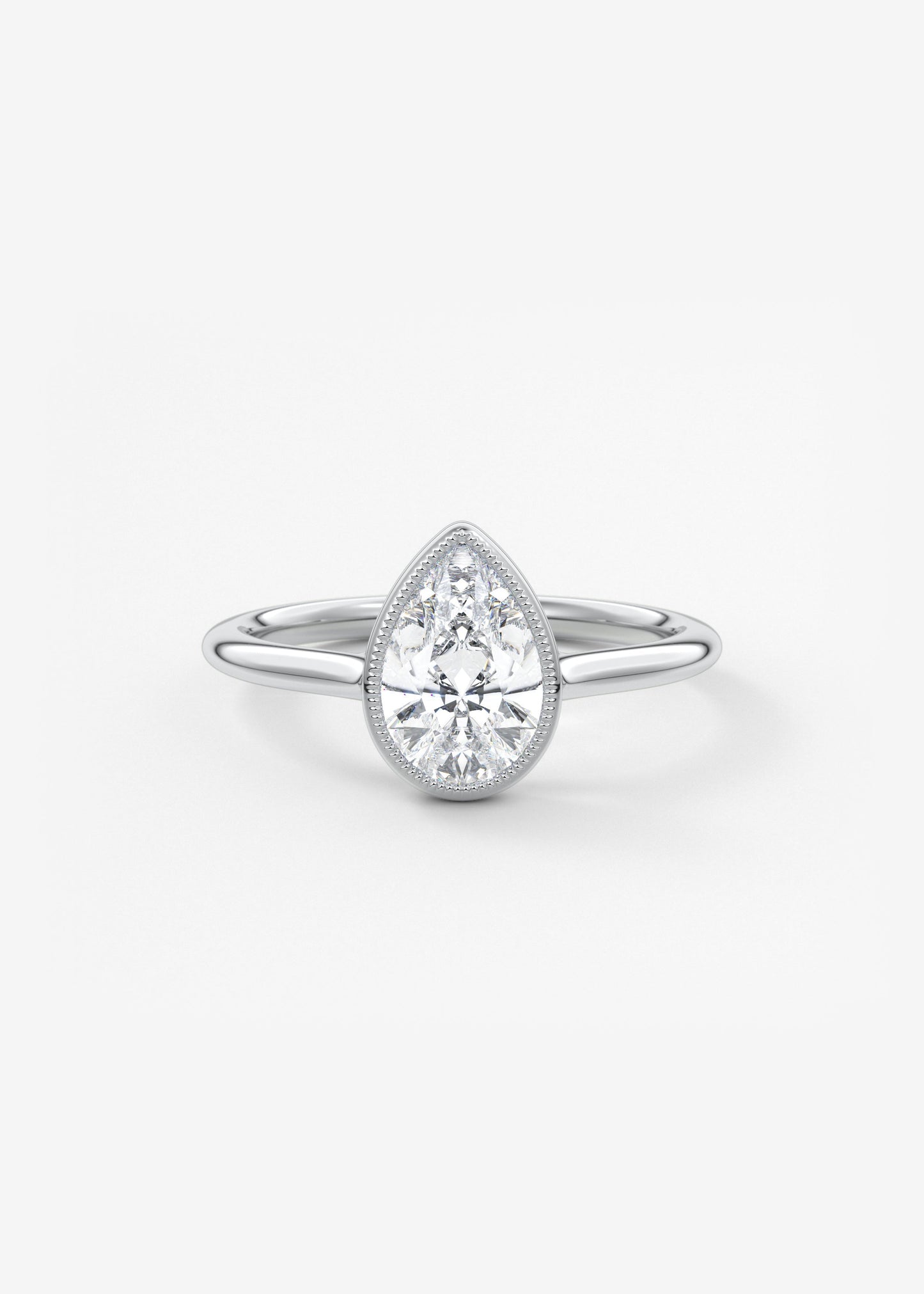 Oval Solitaire With Raised Basket Gallery Lab Grown Diamond Engagement Ring