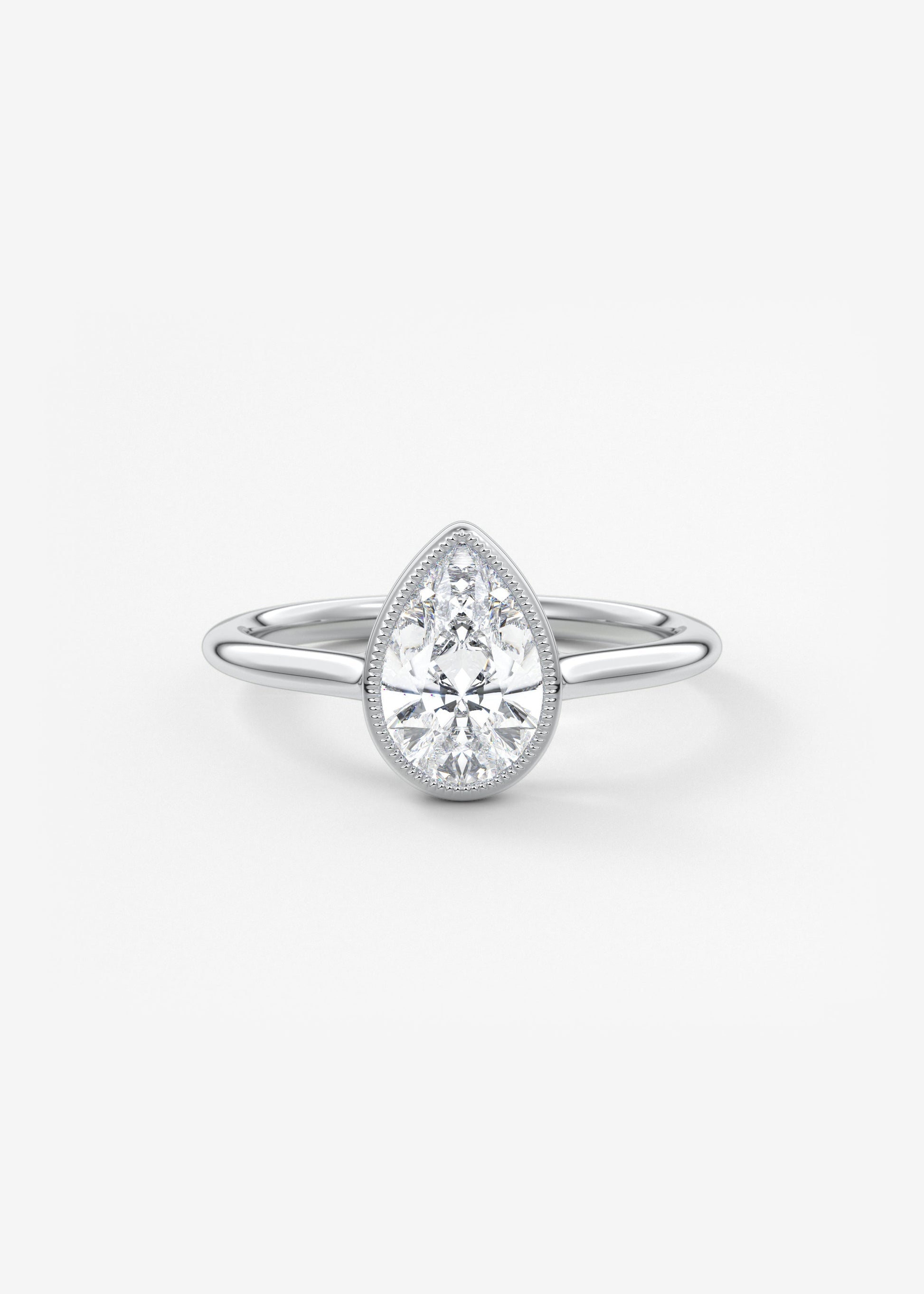 Oval Solitaire With Raised Basket Gallery Lab Grown Diamond Engagement Ring