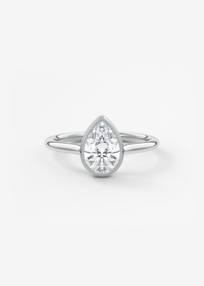 Oval Solitaire With Raised Basket Gallery Lab Grown Diamond Engagement Ring