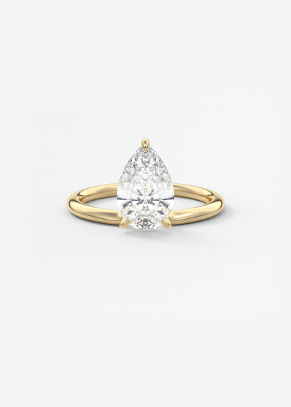Oval Solitaire With Raised Basket Gallery Lab Grown Diamond Engagement Ring
