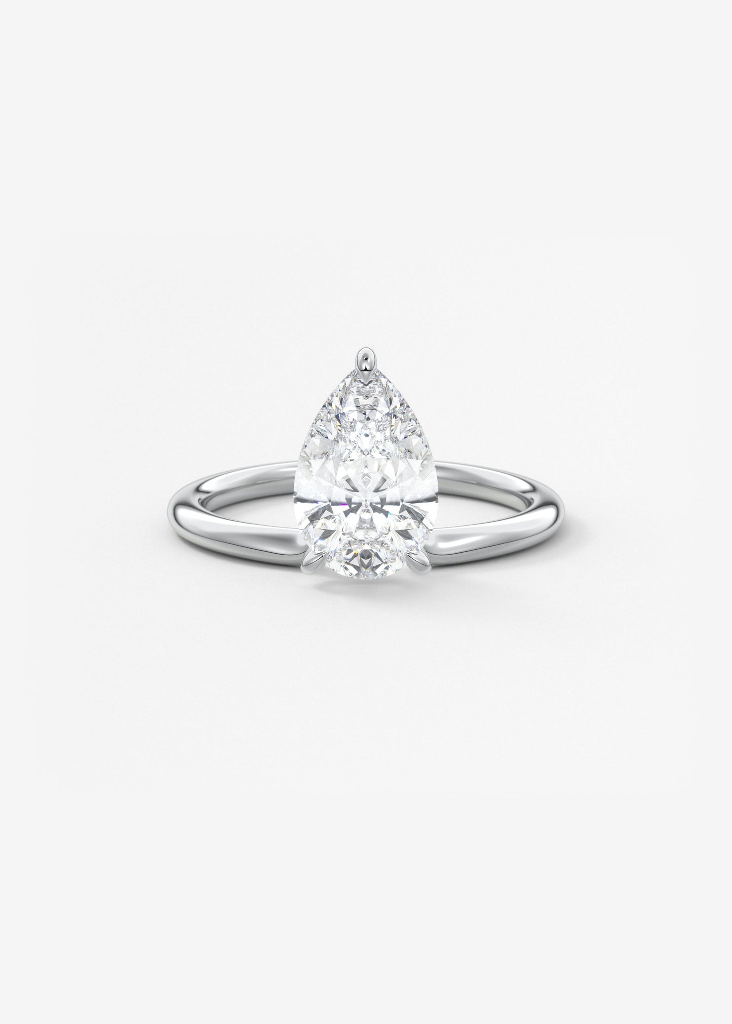 Oval Solitaire With Raised Basket Gallery Lab Grown Diamond Engagement Ring