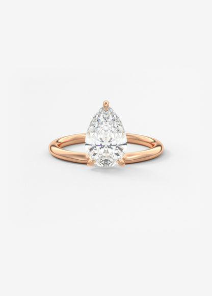 Oval Solitaire With Raised Basket Gallery Lab Grown Diamond Engagement Ring
