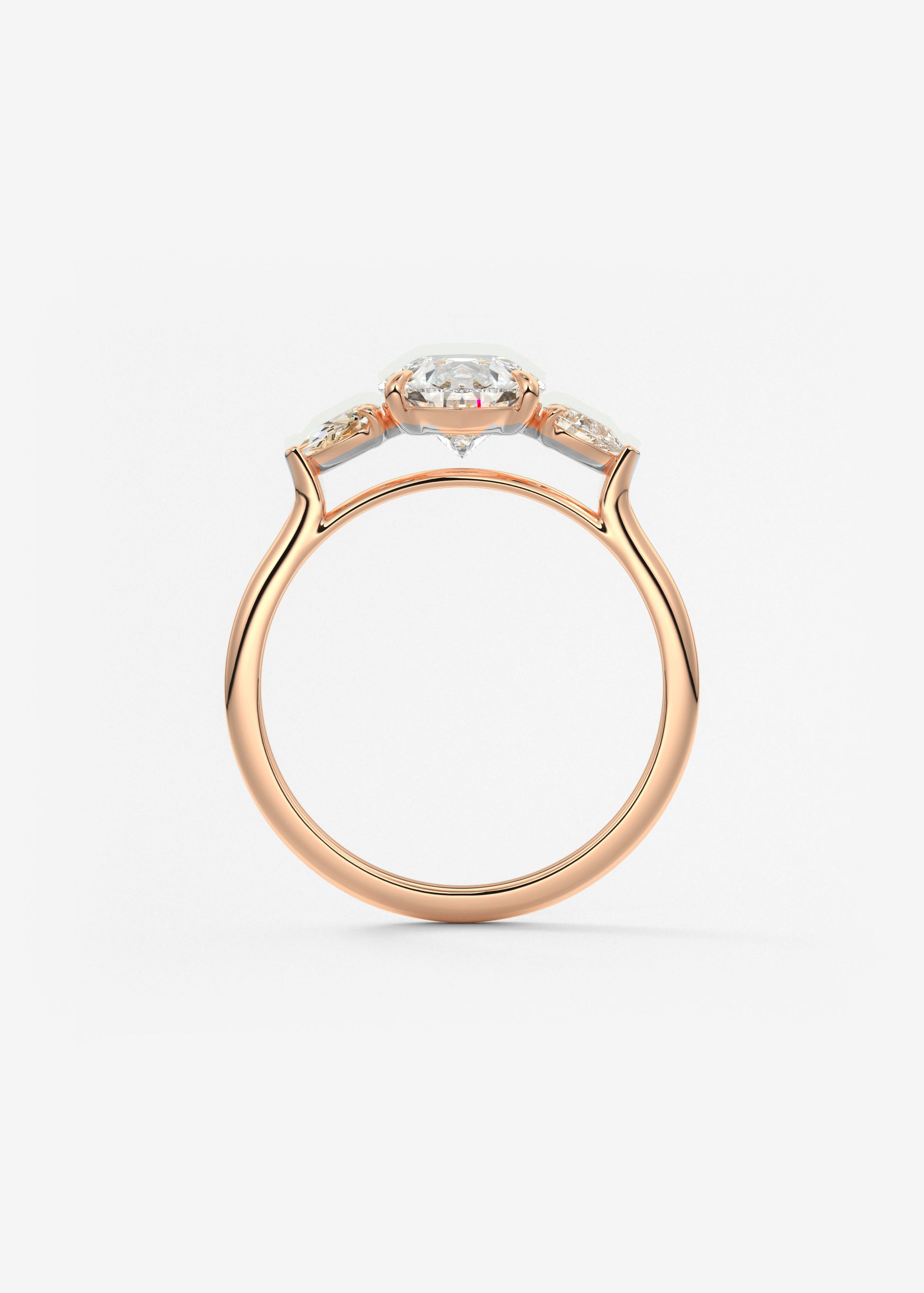 Oval Solitaire With Raised Basket Gallery Lab Grown Diamond Engagement Ring