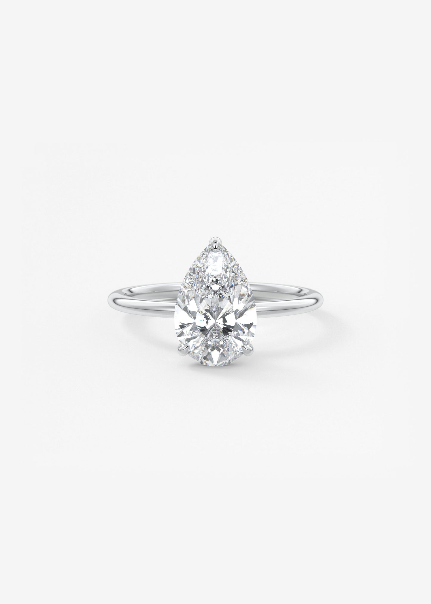 Oval Solitaire With Raised Basket Gallery Lab Grown Diamond Engagement Ring
