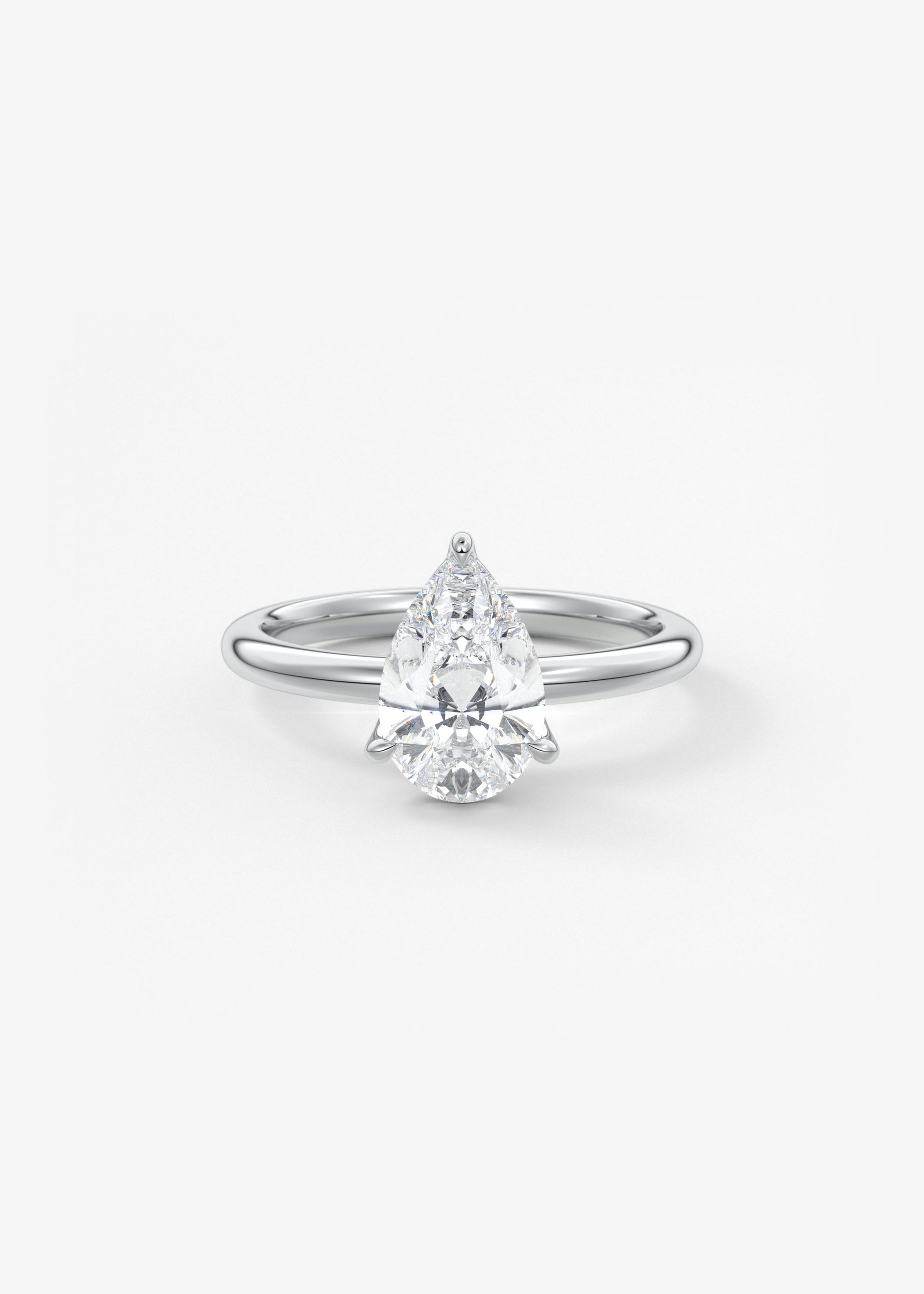 Oval Solitaire With Raised Basket Gallery Lab Grown Diamond Engagement Ring