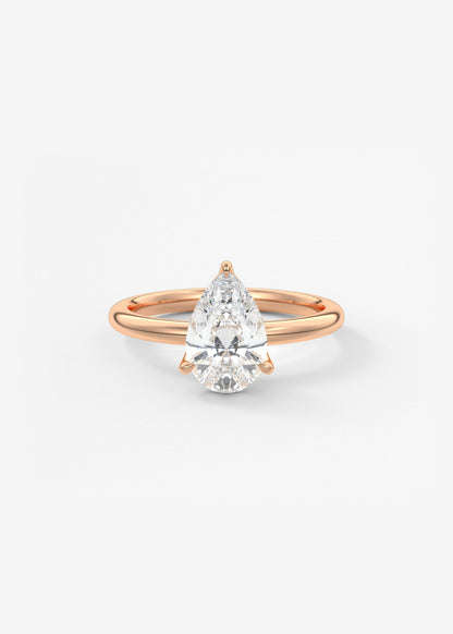 Oval Solitaire With Raised Basket Gallery Lab Grown Diamond Engagement Ring