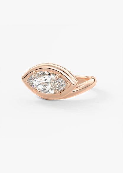 Oval Solitaire With Raised Basket Gallery Lab Grown Diamond Engagement Ring