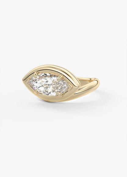 Oval Solitaire With Raised Basket Gallery Lab Grown Diamond Engagement Ring