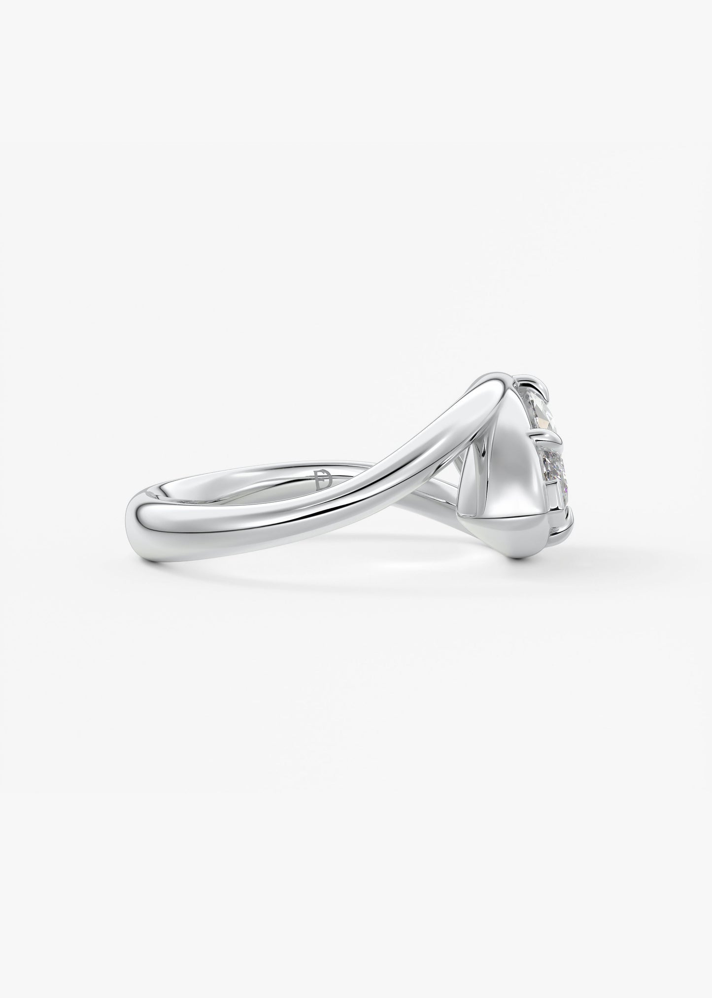 Oval Solitaire With Raised Basket Gallery Lab Grown Diamond Engagement Ring