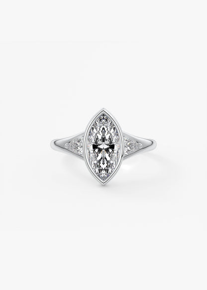 Oval Solitaire With Raised Basket Gallery Lab Grown Diamond Engagement Ring