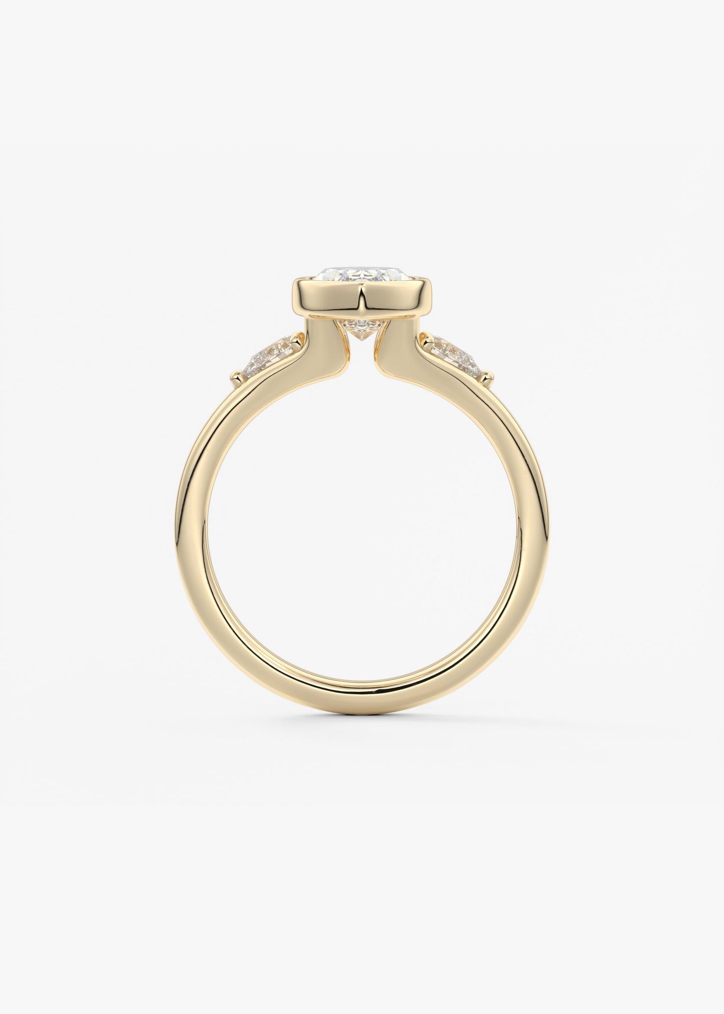 Oval Solitaire With Raised Basket Gallery Lab Grown Diamond Engagement Ring
