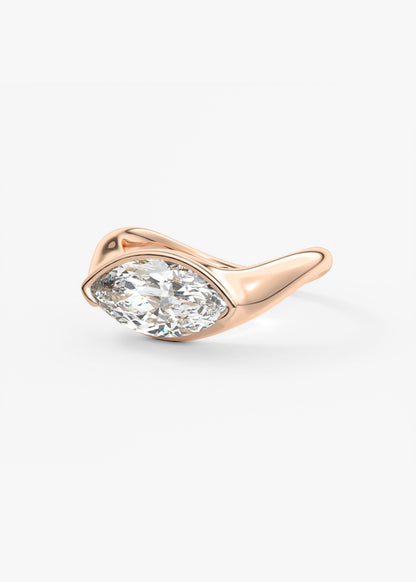 Oval Solitaire With Raised Basket Gallery Lab Grown Diamond Engagement Ring