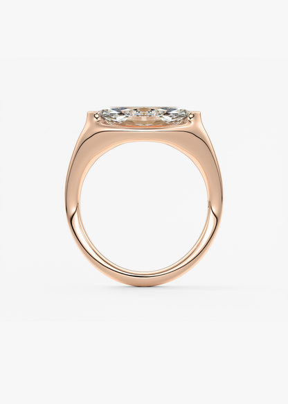 Oval Solitaire With Raised Basket Gallery Lab Grown Diamond Engagement Ring