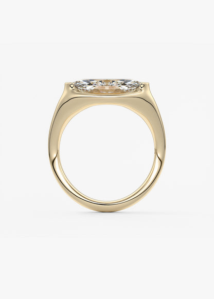 Oval Solitaire With Raised Basket Gallery Lab Grown Diamond Engagement Ring