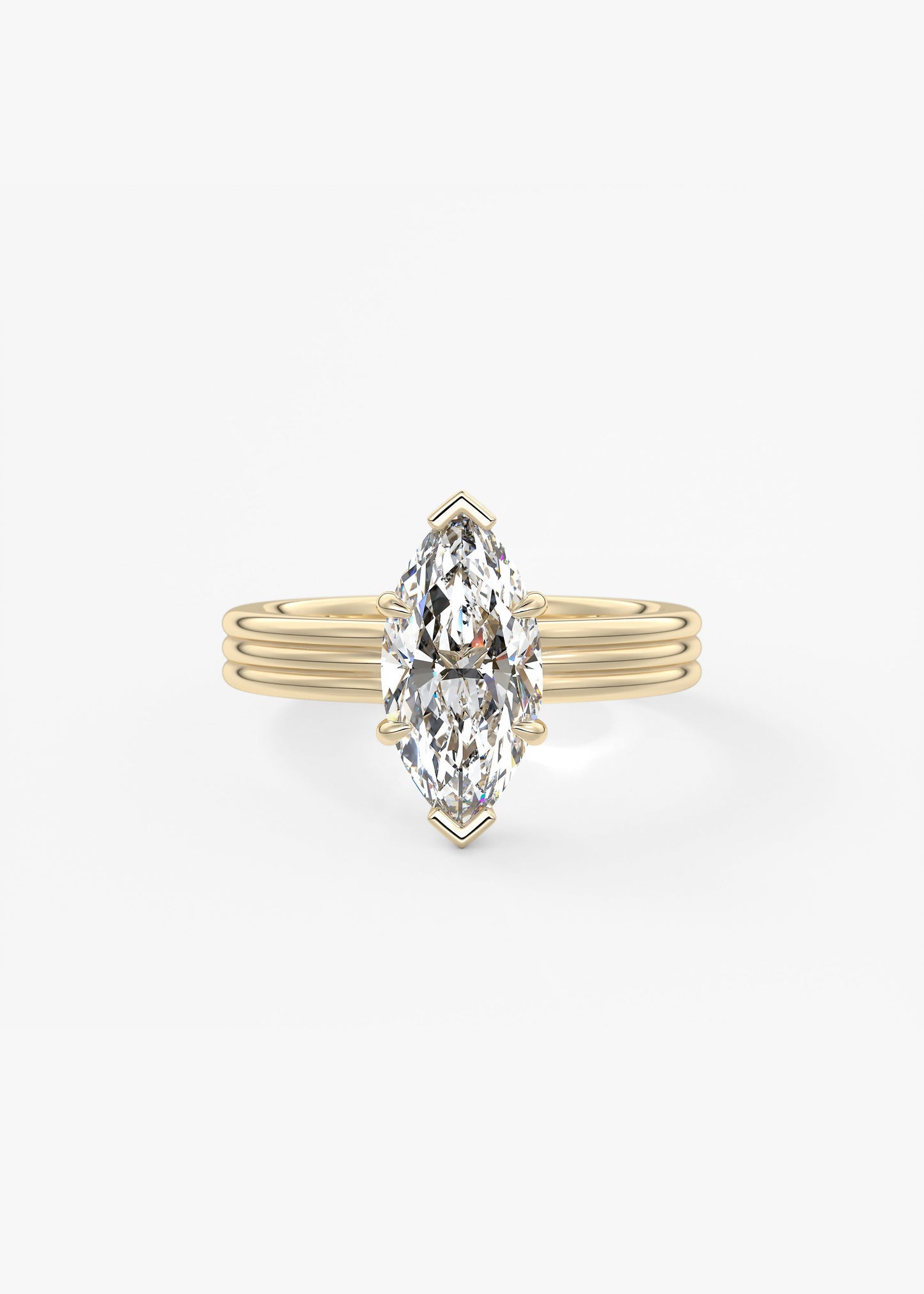 Oval Solitaire With Raised Basket Gallery Lab Grown Diamond Engagement Ring