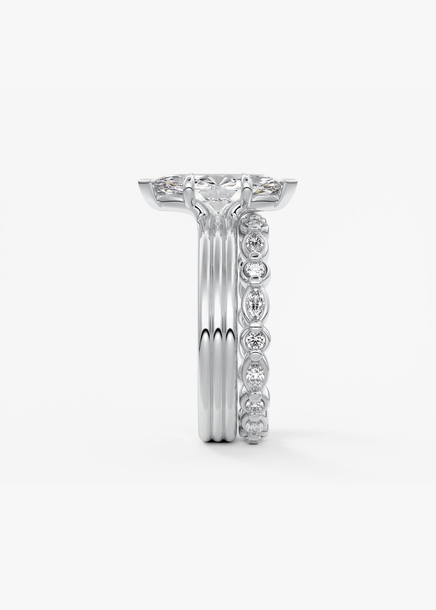 Oval Solitaire With Raised Basket Gallery Lab Grown Diamond Engagement Ring