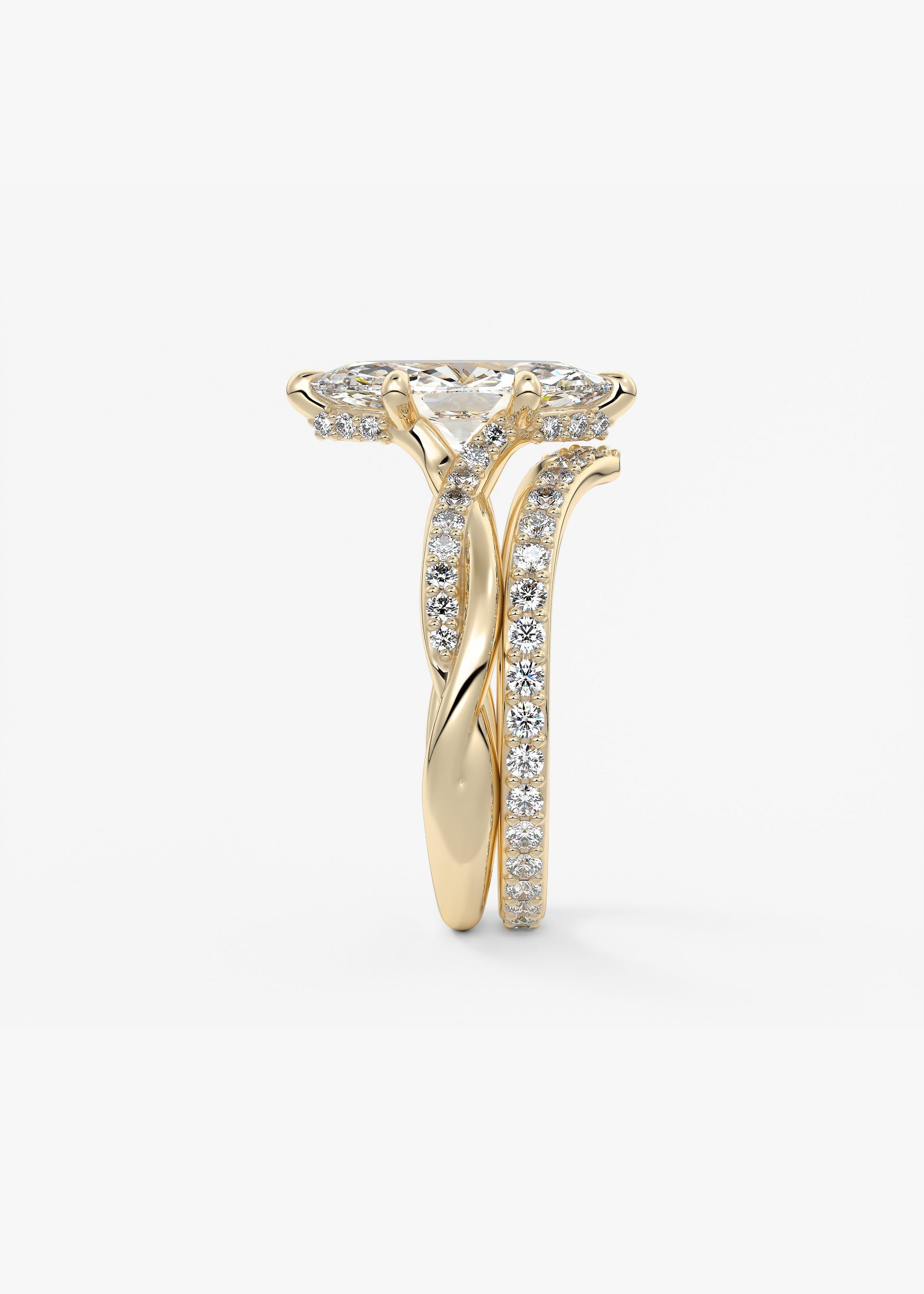 Oval Solitaire With Raised Basket Gallery Lab Grown Diamond Engagement Ring