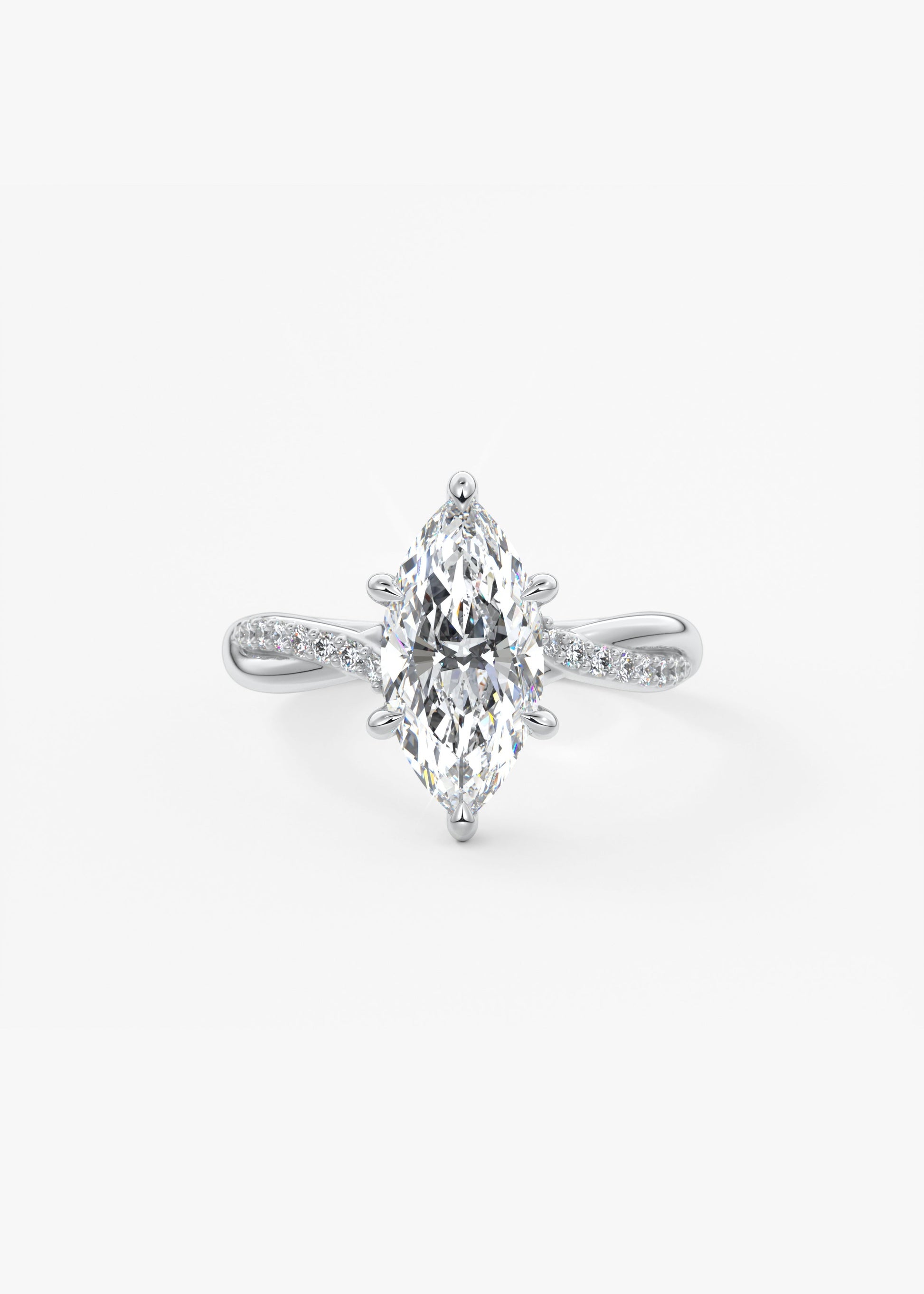 Oval Solitaire With Raised Basket Gallery Lab Grown Diamond Engagement Ring