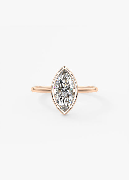 Oval Solitaire With Raised Basket Gallery Lab Grown Diamond Engagement Ring