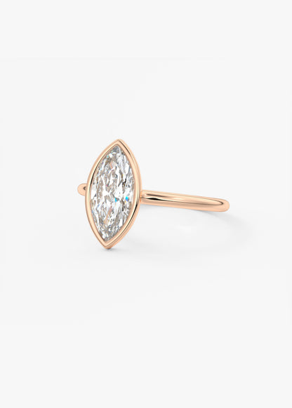 Oval Solitaire With Raised Basket Gallery Lab Grown Diamond Engagement Ring