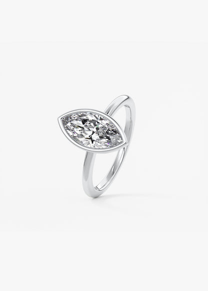 Oval Solitaire With Raised Basket Gallery Lab Grown Diamond Engagement Ring