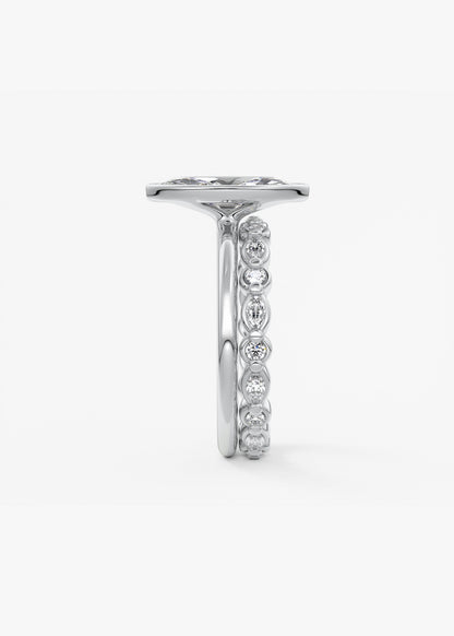Oval Solitaire With Raised Basket Gallery Lab Grown Diamond Engagement Ring