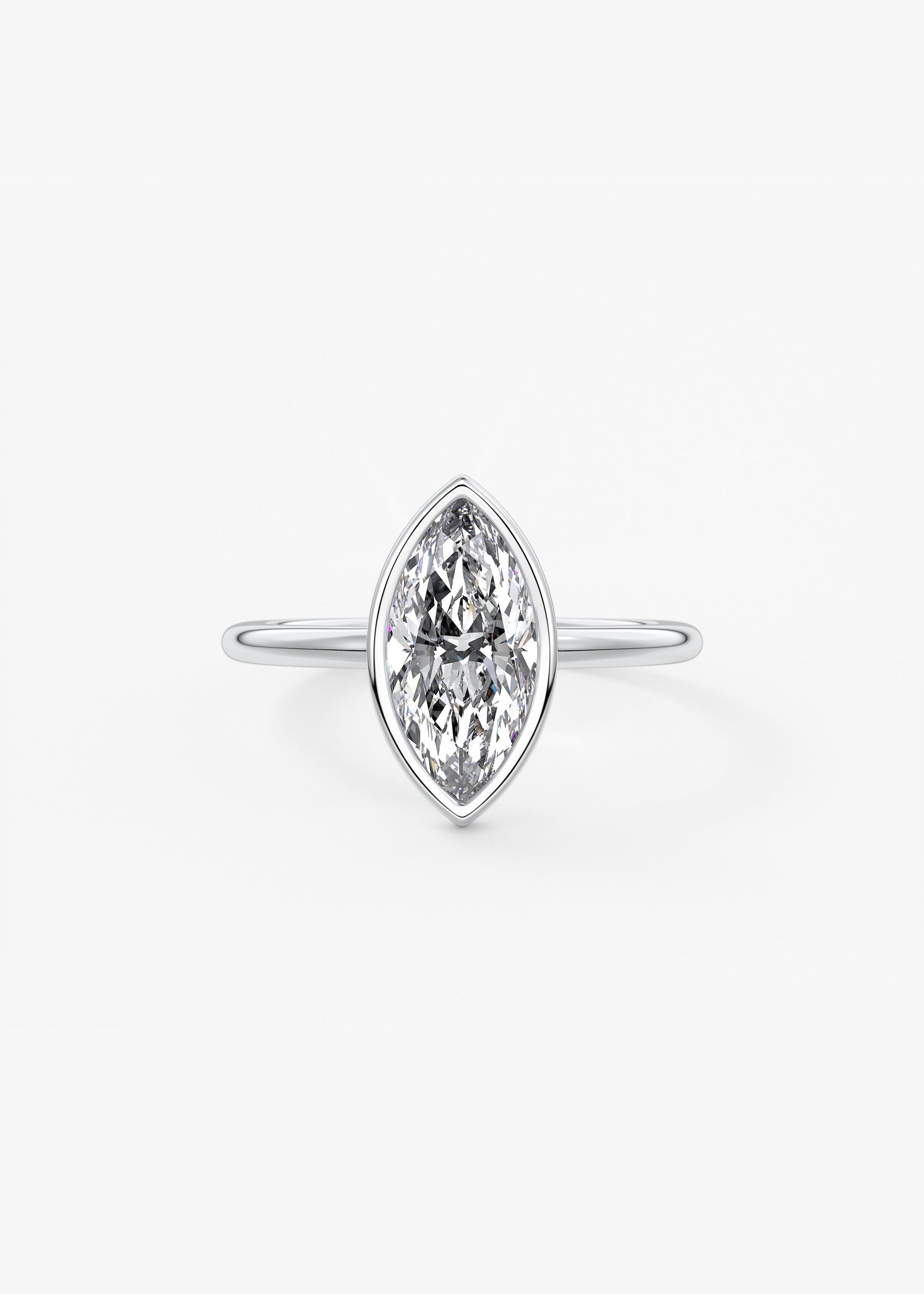 Oval Solitaire With Raised Basket Gallery Lab Grown Diamond Engagement Ring