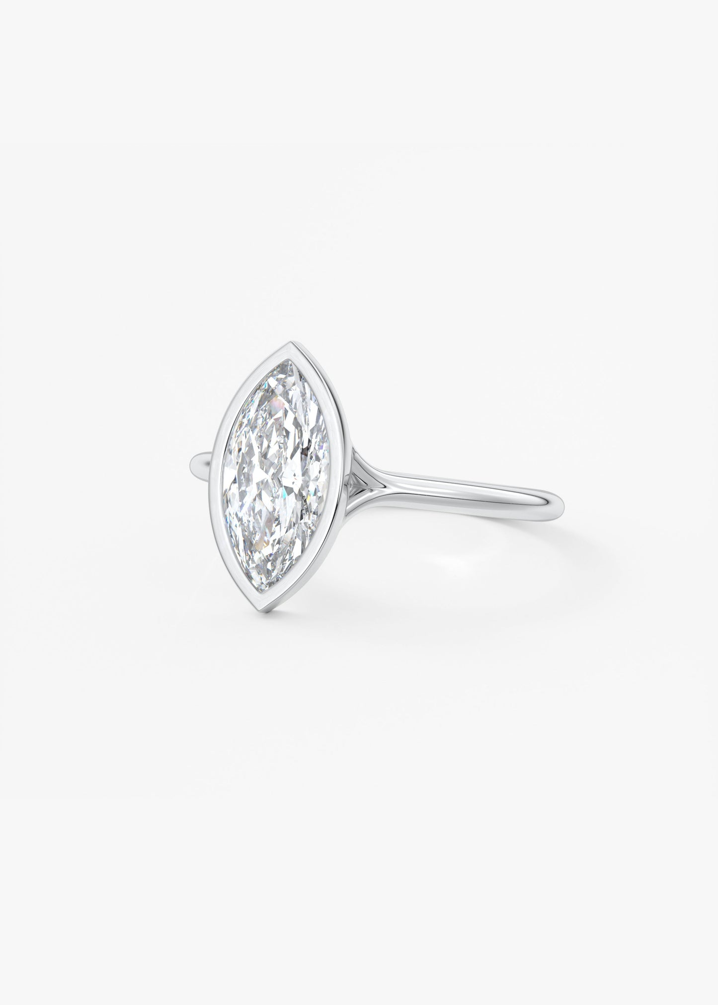 Oval Solitaire With Raised Basket Gallery Lab Grown Diamond Engagement Ring